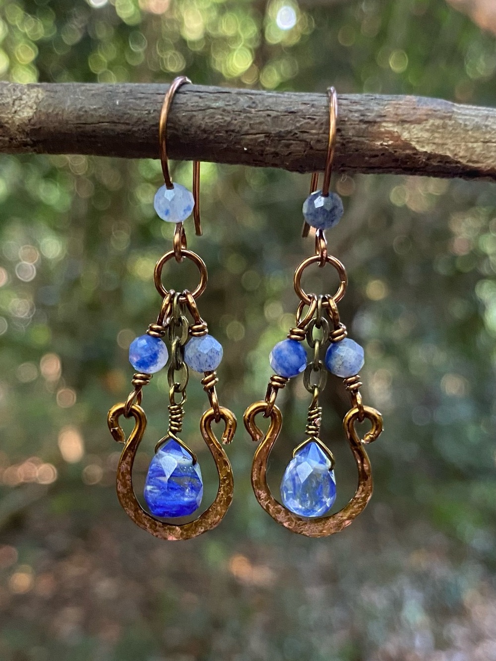 Blue Quartz Drop Earrings